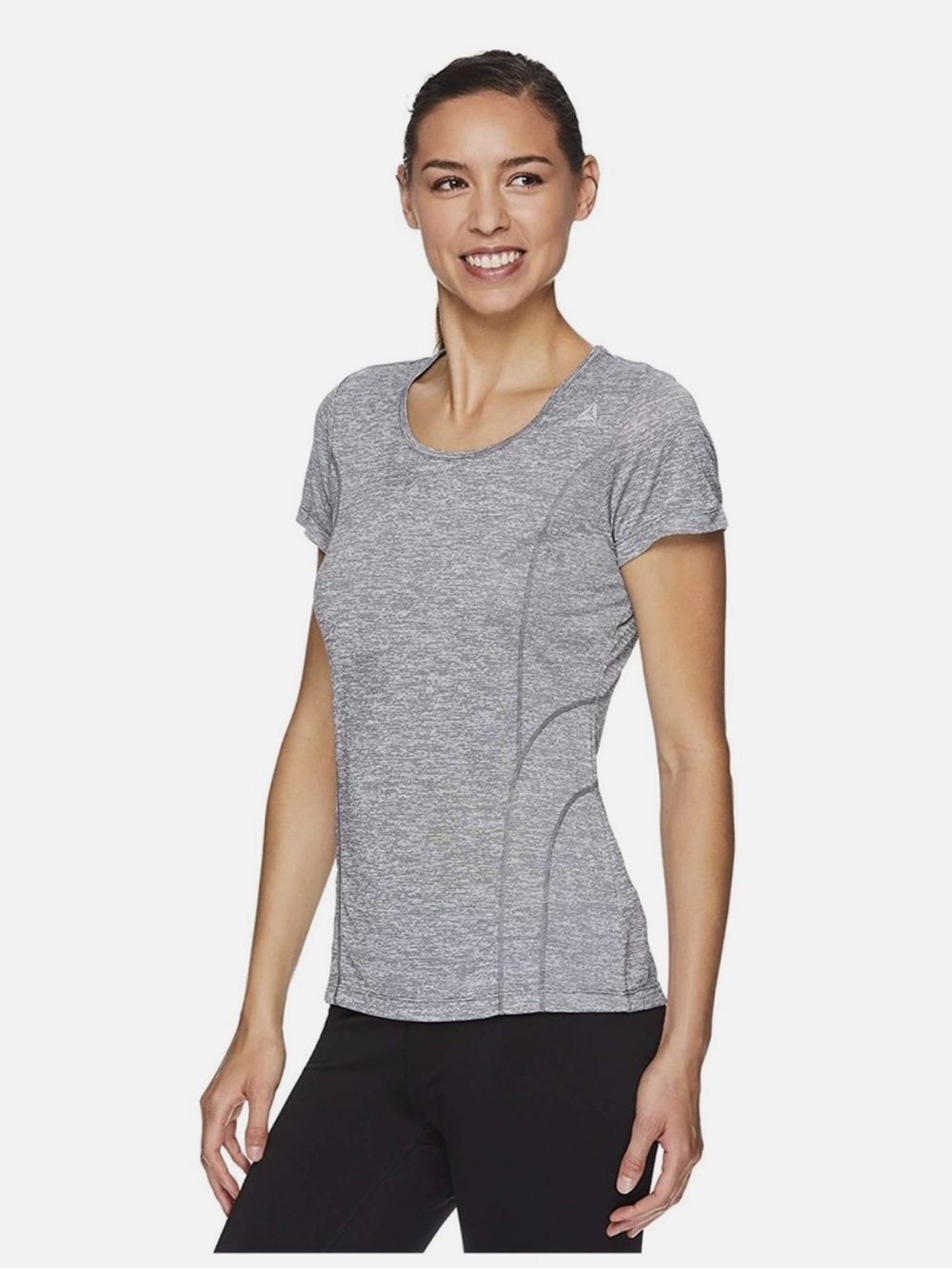 NWT Reebok Heather baby blue Short-Sleeve Athletic Tee